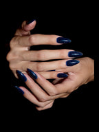 Midnight Milkshake press-on nails — stacked hands