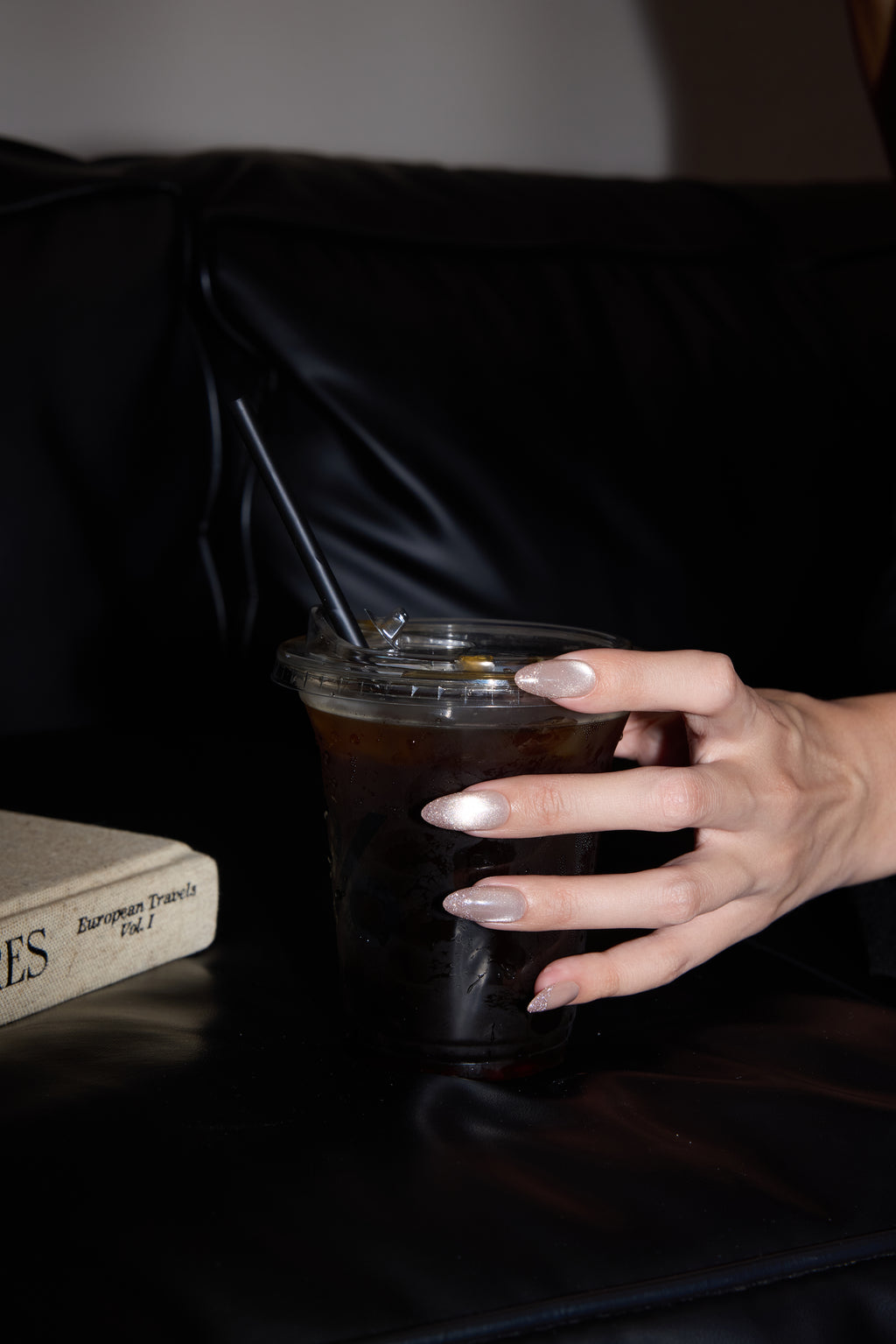 Opal French press-on nails — styled hand detail