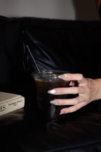 Opal French press-on nails — styled hand detail